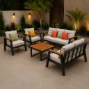 طقم معدن وخشب 7افراد