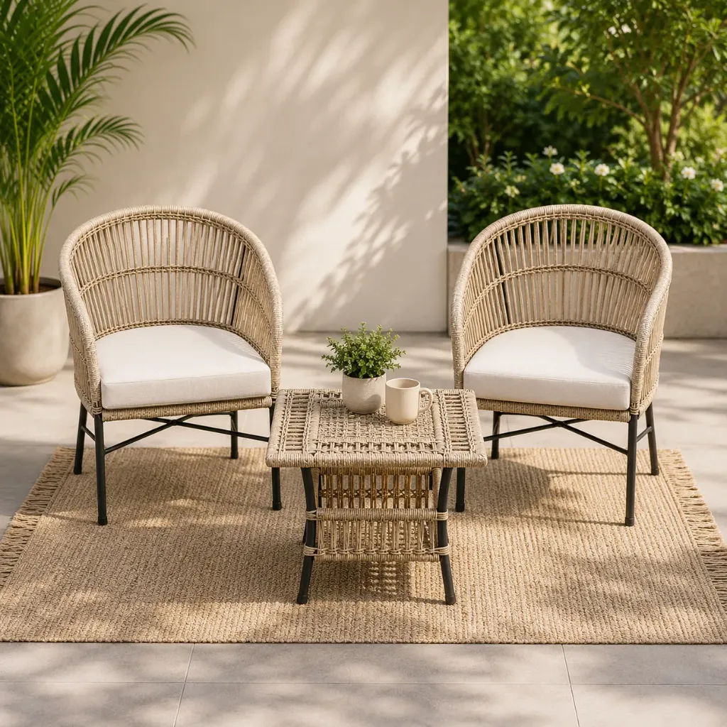 طقم دوبار حبكات دابل فردين – Double Weave Dobar Bistro Set (2 Seater)